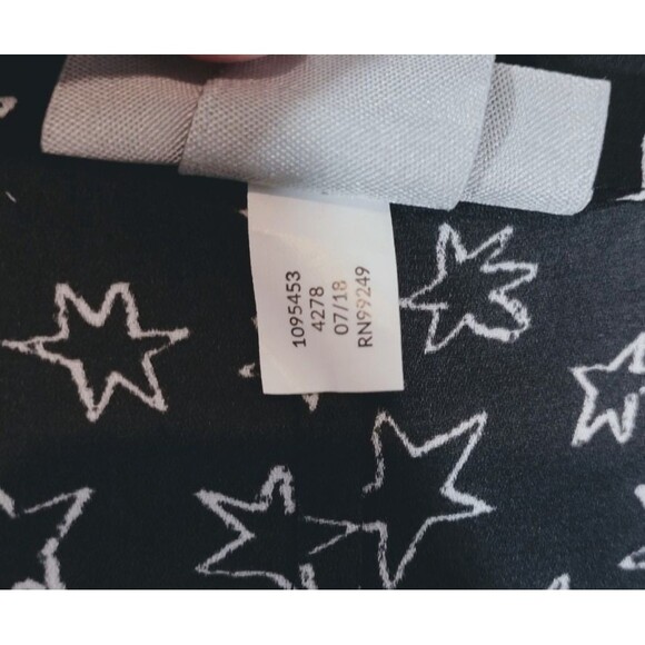 Catherines Womens Blouse 4X Black Star Lightweight FREE SHIPPING! - Picture 4 of 12